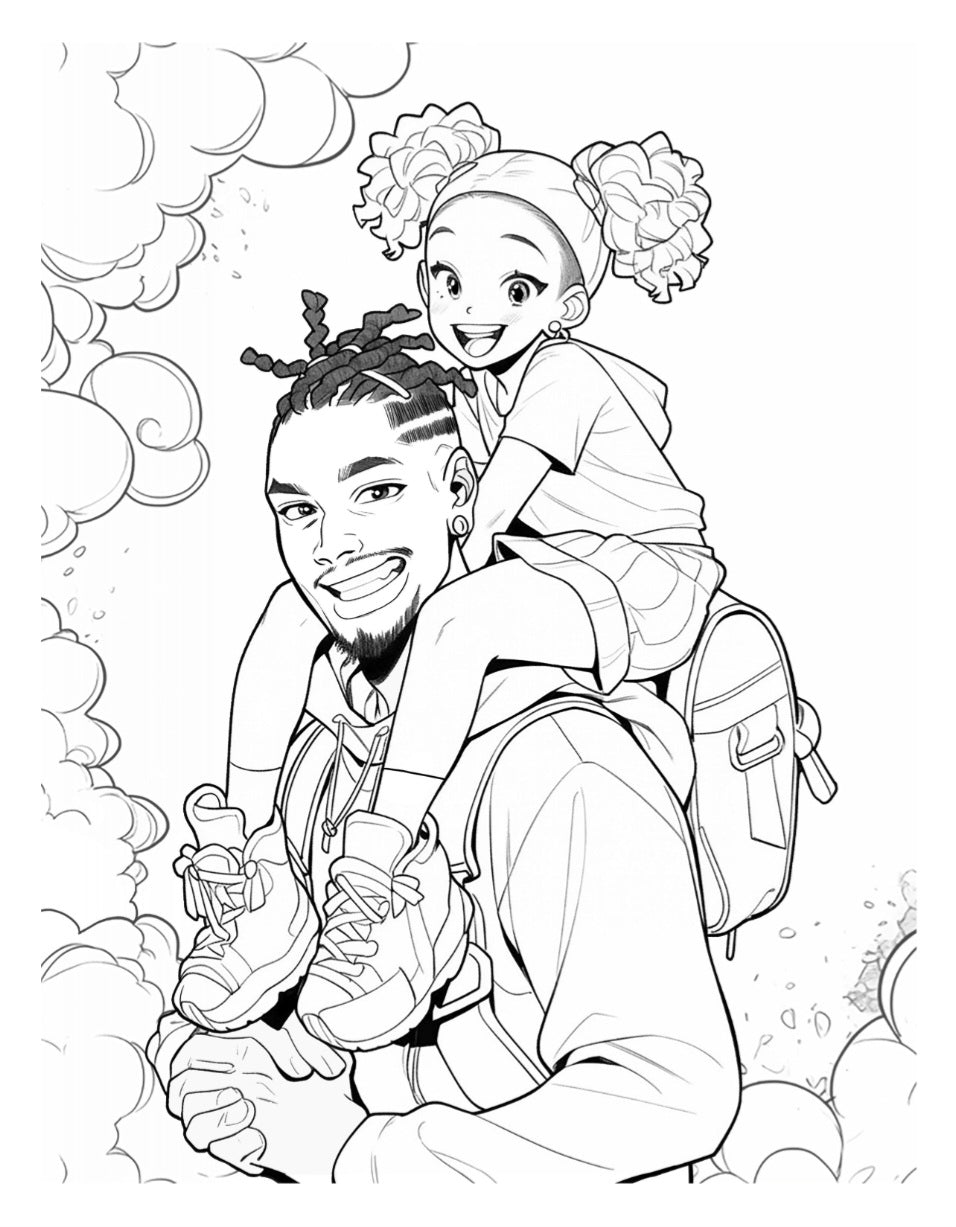 Family Love Coloring Book